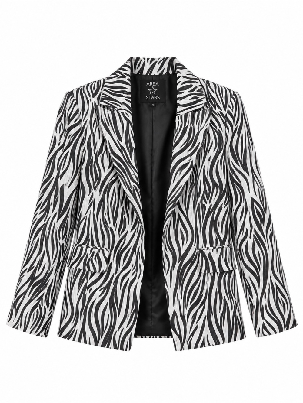 Black & White Zebra Print Blazer Size M